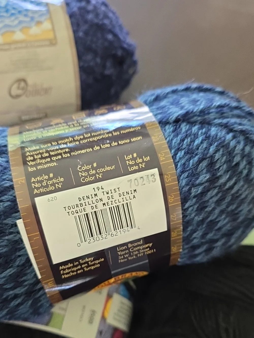 Soft Navy & Black Craft Yarn Pack for Home Projects